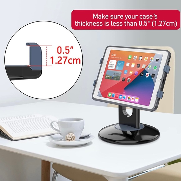 AboveTEK 360° Rotating Tablet Stand, Fits 6"-13" (Diagonal) Tablet Holder - NWT - Picture 5 of 10